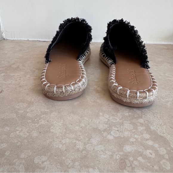 Splendid Black Jaycee Slip On Flat Mule Canvas Top Womens Size 8.5M - Picture 5 of 10